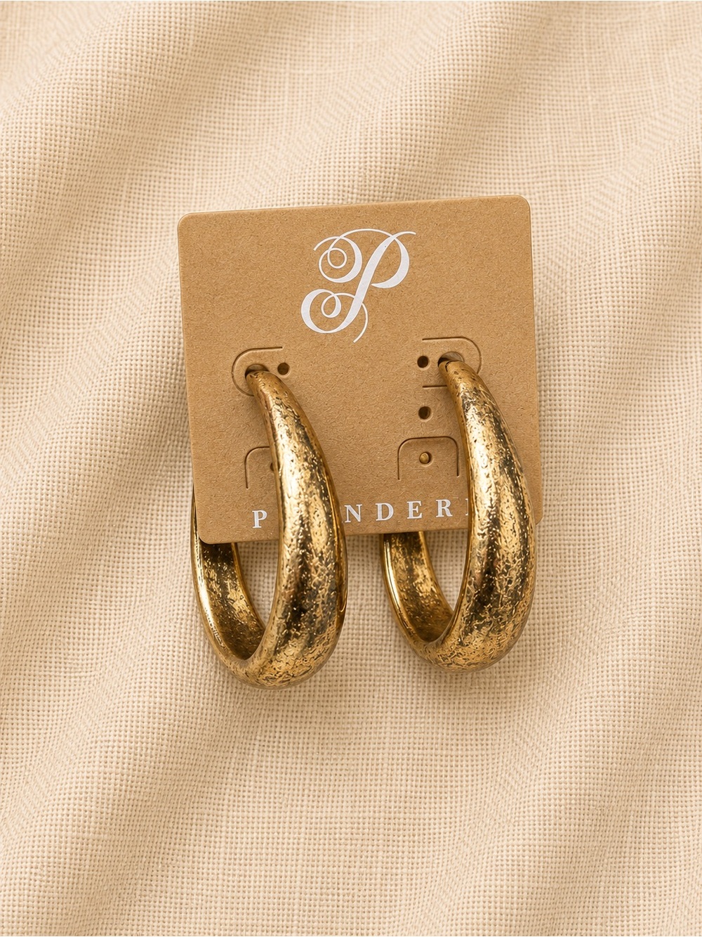 Plunder Gold-Tone Hoop Earrings